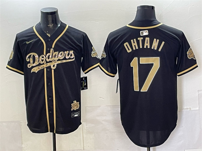 Men's Black Los Angeles Dodgers #17 Shohei Ohtani 2026 Armed Forces Day Stitched Baseball Jersey